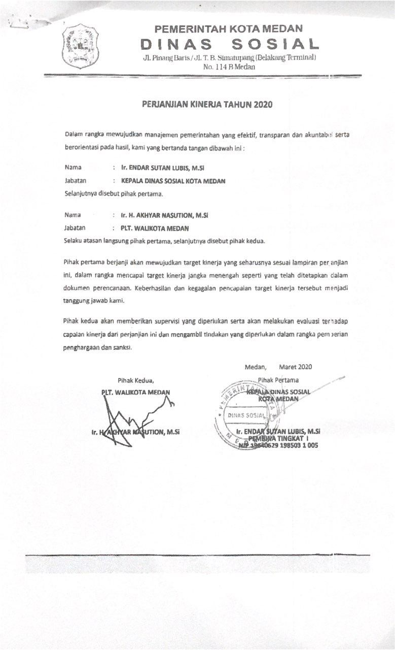 PERJANJIAN KINERJA Dinas Pemberdayaan Perempuan Dan Perlindungan Anak Provinsi Lampung